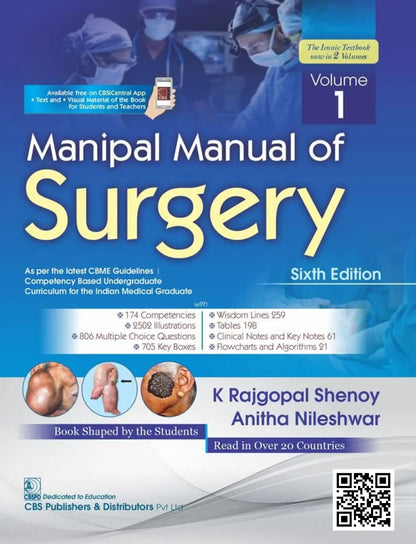 Manipal Manual Of Surgery 6ed 2 Vol Set