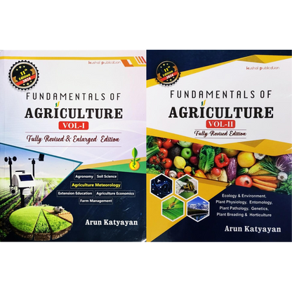 Fundamentals of Agriculture Fully Revised and Enlarged 11 Edition Vol.1 and 2 by Arun Katyayan