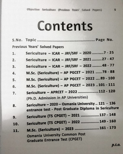 Objective Sericulture - Previous Years Solved Papers by Dr. Lalita Gaur