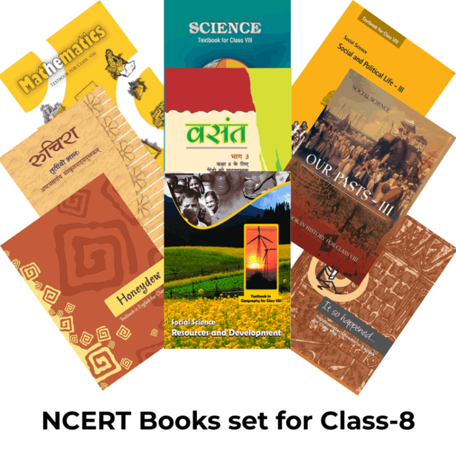 NCERT Set of 9 books for Class - 8 (English Medium) – jainbookmart